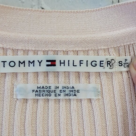 Tommy Hilfiger Woman’s Light pink wrap short sleeve knit top size S - Picture 9 of 11